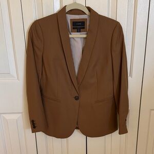 J. Crew Women’s Single-Button Camel Blazer